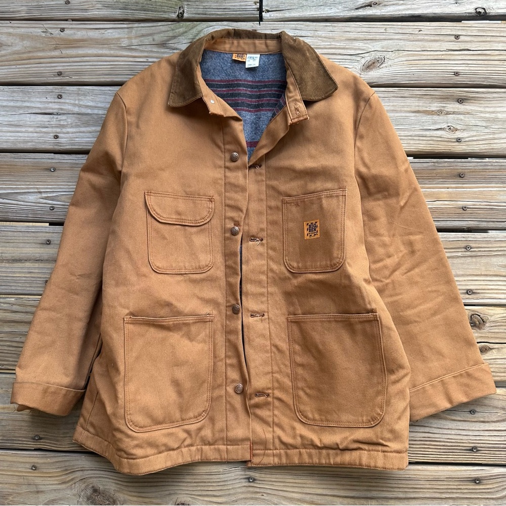 Vintage 90’s Big Ben By Wrangler Wool Lined Canvas Chore Jacket